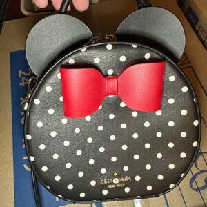 Kate Spade x Disney Minnie Mouse Polka Dot Round Crossbody 🎀🐭